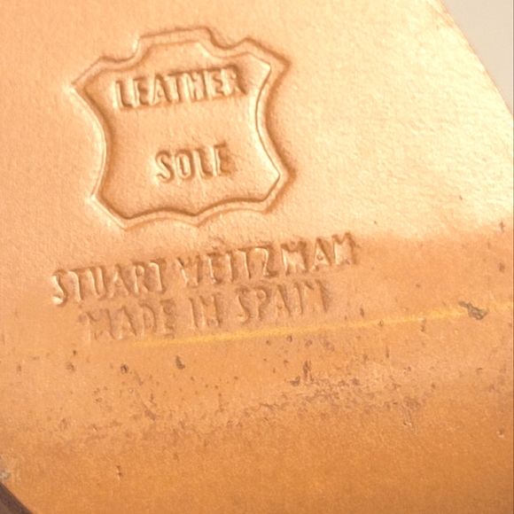 NWOT STUART WEITZMAN Mint Green Snakeskin Peep Toe Heels - Picture 15 of 15